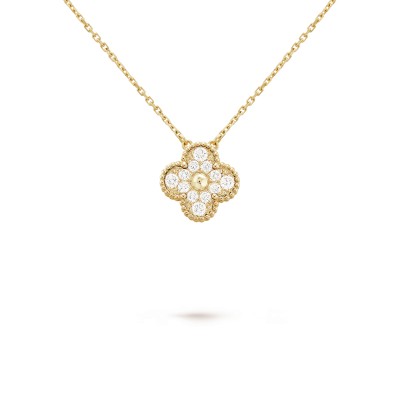 VAN CLEEF VINTAGE ALHAMBRA PENDANT18K YELLOW GOLD, DIAMOND VCARA45300